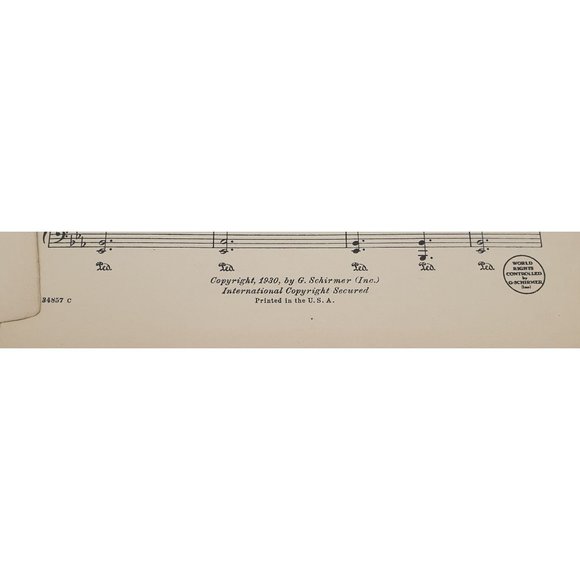 Vintage Sheet Music 1930 Home On The Range G Schirmer Co - Picture 4 of 5